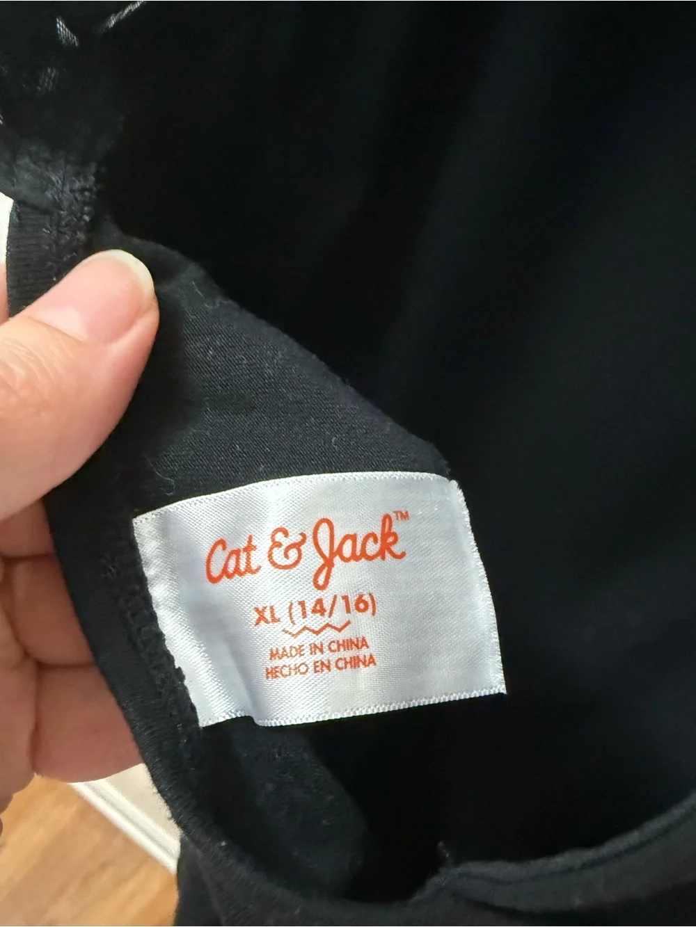 Cat & Jack XL 14-16. Black Mesh Panel Studded Leotard